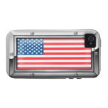 American Flag in a Steel Frame Case For The iPhone 4