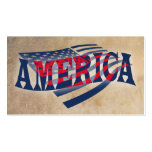 American Flag Independence Business Card