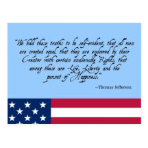 American Flag Independence Day Postcard