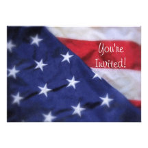 American Flag Invitation