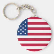 American Flag Keychain