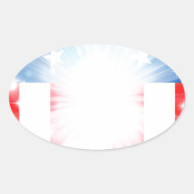 American flag patriotic background sticker