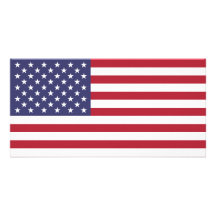 American Flag Photo Card