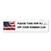 american flag picture, please take our flag off... bumper stickers