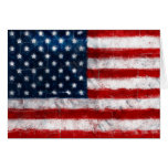 American Flag Portrait Greeting Card
