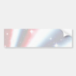 american flag pride sparkle burst bumper sticker