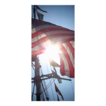 American flag rack card design