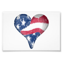 American Flag Scribble Photo