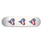 American Flag Scribble Skateboard Deck