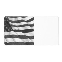 American Flag Shipping Labels