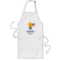 American Flag Soccer Chick Apron