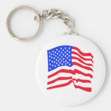 American Flag Stars And Stripes Keychain