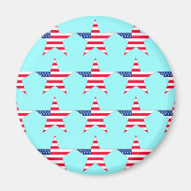 American Flag Stars Fridge Magnets