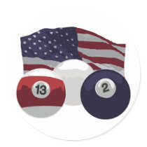 American Flag Stickers