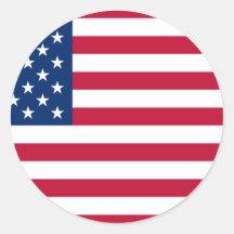 American Flag Sticker