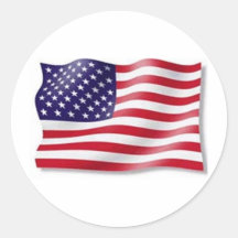 American Flag Stickers