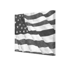 American Flag Stretched Canvas Print