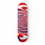 American Flag Swirl Skate Deck