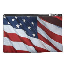 American Flag Travel Accessory Bag