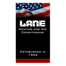 American Flag Vertical Business Cards