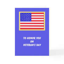 American Flag Veterans Day Cards