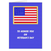 American Flag Veterans Day Cards