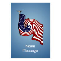 American Flag Whirlwind Flow Business Card