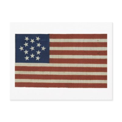 American Flag with 13 Stars Postcards by wesleyowns