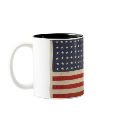 American Flag with 48 Stars Coffee Mug by wesleyowns