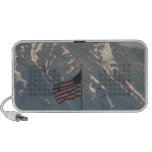American Flag with Utah Mountain Background Iphone Speakers