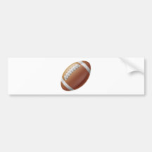 American football ball bumper stickers