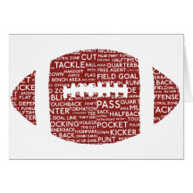 american football gifts greeting cards
