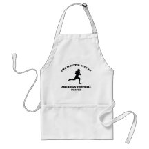 American Football Player Designs Apron