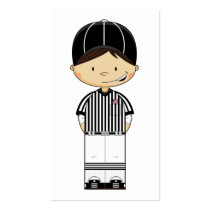 American Football Referee Bookmark Business Card Templates