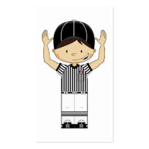 American Football Referee Bookmark Business Card
