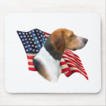 American Foxhound Flag Mouse Mats