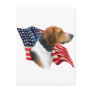 American Foxhound Flag Post Card