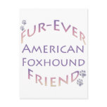 American Foxhound Furever Postcard