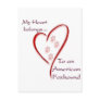 American Foxhound Heart Belongs Post Card