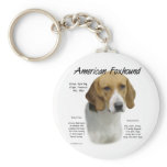 American Foxhound History Design keychains