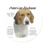 American Foxhound History Design stickers
