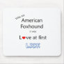 American Foxhound Lick Design Mouse Mat
