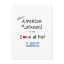 American Foxhound Lick Design Post Card