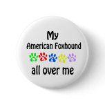 American Foxhound Walks Design Pin