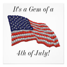 American Gem Independence Day Invitation