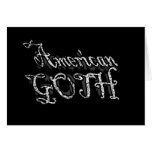 American Goth gothic girls an guys Cards