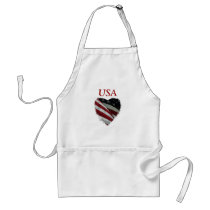 American Heart Flag Apron