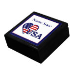 American Heart USA Flag Large Gift Box