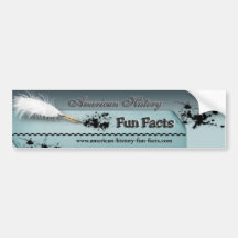American History Fun Facts Bumpersticker Bumper Stickers