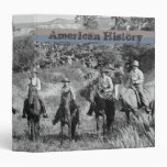 American History of the West 3 Ring Binder